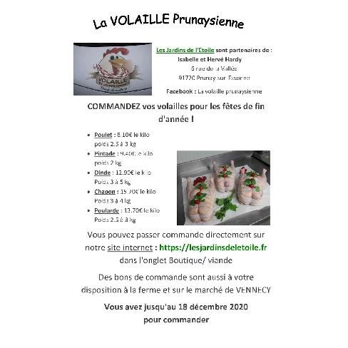 Commandez vos volailles